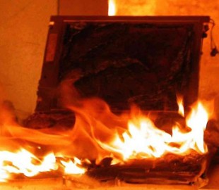 В Днепре горел интернет-центр