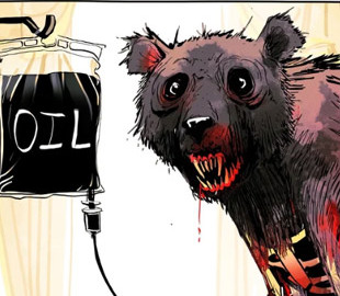 Оголений закривавлений скелет. The Guardian опублікувало нову карикатуру на Путіна — на картинці зобразили також стан Росії