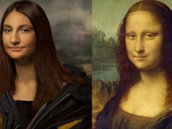 Курсантка вразила схожістю з образом Мони Лізи з полотна Леонардо да Вінчі