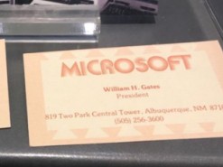 История первых визитных карточек Билла Гейтса и Пола Аллена