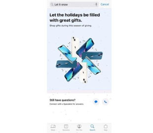 Apple спрятала новогоднюю пасхалку в одно из своих приложений