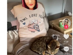 Хозяйка придумала смешной способ, как справиться с навязчивым котом