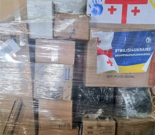 Укрпошта отримала 200 тонн гуманітарної допомоги від Грузії