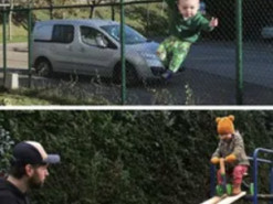 Как разыграть маму: отец фотошопит детей в опасных ситуациях. Фото