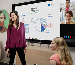 Виртуальная доска Whiteboard от Microsoft вышла на Windows 10 и скоро появится на других платформах