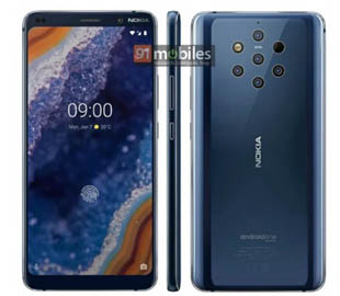 Nokia 9 PureView предстал во всей красе на официальном рендере