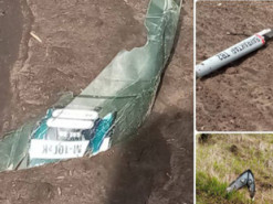 Росія видала каністру за збитий український "Байрактар": фото