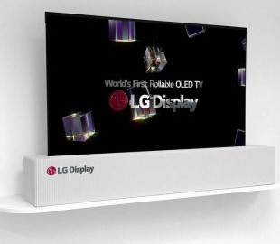 LG представила первый в мире скручиваемый телевизор