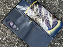 Новейший смартфон Samsung загорелся спустя неделю после падения