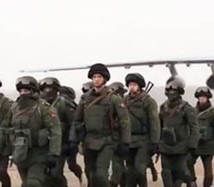 Появилось первое видео с белорусскими солдатами на казахстанской земле