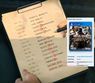 Фанаты обнаружили секретное послание в Metal Gear Survive