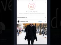 Как отключить рекомендованные публикации в Instagram
