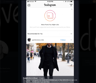Как отключить рекомендованные публикации в Instagram