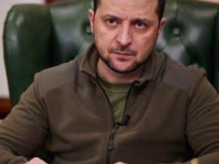 Створено портрет Зеленського зі зруйнованих під час війни будинків (Фото)