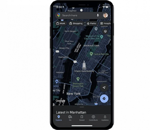 В Google Maps для iPhone появилась тёмная тема