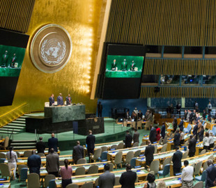 Генасамблея ООН розглянула ситуацію з вето Росії на заборону ядерної зброї в космосі