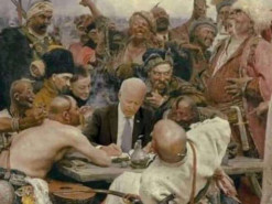 З'явилася картина, як козаки пишуть листа путлєру