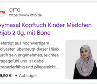 У Німеччині великий онлайн-магазин прибрав з продажу хіджаби для дівчаток після критики в соцмережах