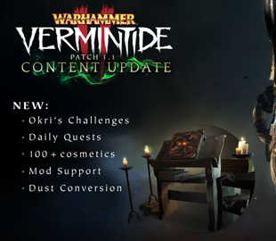Крупное бесплатное обновление добавило в Warhammer: Vermintide 2 поддержку модификаций