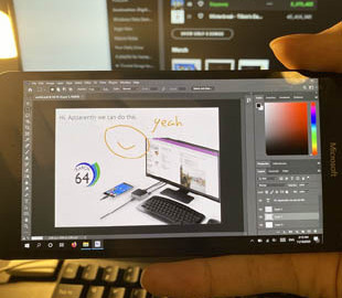 На Microsoft Lumia 950 XL работает настольная версия Photoshop