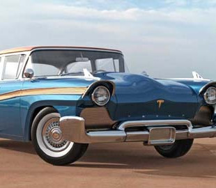 В сети показали, как могли выглядеть модели Tesla в 1957 году