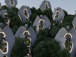 Дома в форме бабочек: в Сардинии на 3D-принтере напечатали футуристические здания