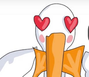 Автор интернет-мема "Гусь" нарисовала яркий и милый мультфильм ко Дню святого Валентина