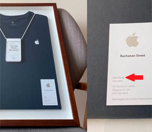 Візитку екс-співробітника Apple з незвичайним ім'ям продають за $882