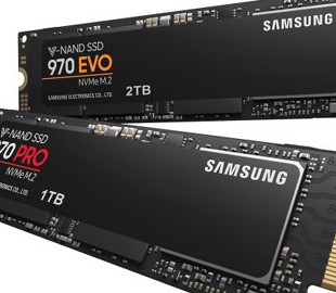 Представлены твердотельные накопители Samsung 970 Pro и 970 Evo