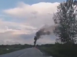 У Білгородській області РФ згорів «Тигр» із військовими