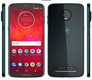 Безрамочный смартфон Moto Z3 Play показался на пресс-рендере