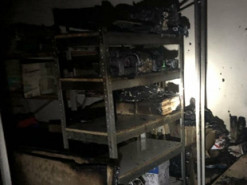 В Кривом Роге сгорело помещение отделения "Новой почты"