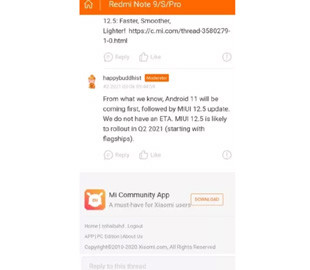 Redmi Note 9 сначала получит Android 11, а затем MIUI 12.5