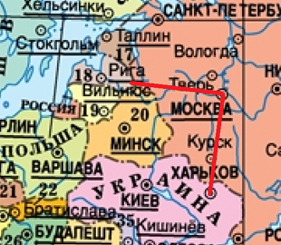 Сколько летит ракета из Украины до бункера Путина: в сети показали интересную карту