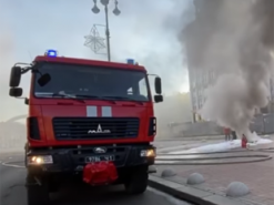 Пожар на Крещатике: «Укртелеком» частично восстановил доступ к интернету