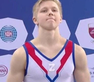 Російський гімнаст вийшов на путінський мітинг в "Лужниках" з чужою медаллю: його висміяли в Мережі