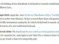 WSJ потролив Apple, випустивши статтю без букв, які западають на клавіатурі MacBook