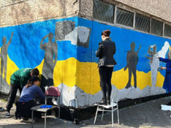 У Кривому Розі з'явився ще один патріотичний мурал (фото)