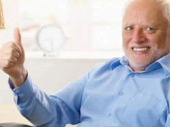 Мем "Гарольд, що приховує біль" використали для заклику до вакцинації проти COVID-19