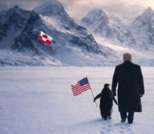 Коли географію замінює ШІ: Трамп “освоює” Гренландію разом із пінгвіном