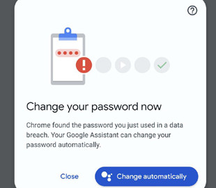 Ассистент Google самостоятельно поменяет украденные пароли