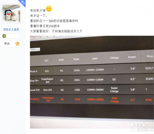 Рассекречена стоимость смартфона OnePlus 6
