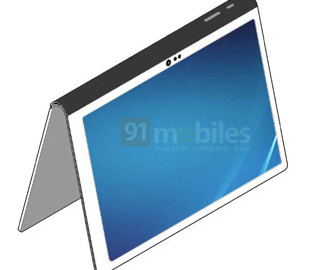 Samsung запатентовала планшет со встроенной подставкой