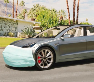 Огромные маски: прокатный сервис решил обезопасить автомобили