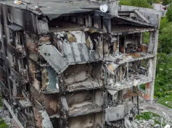 В сети показали разбитую Бородянку с высоты птичьего полета. Фото