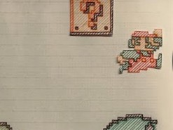 Японец нарисовал и прошел Super Mario на бумаге
