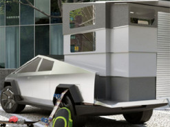 Модернизированный Cybertruck превратили в дом на колесах