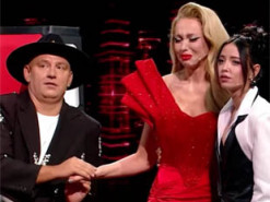 Оля Полякова розплакалася через учасника в ефірі "Голосу країни"