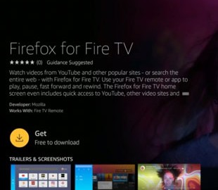 Смарт-ТВ Amazon Fire TV будут поставлять с предустановленным браузером Firefox