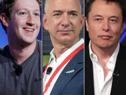 Безос, Маск та Цукерберг стали ще на $5 млрд багатшими